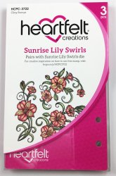 126 Stämplar "Sunrise lily swirls"