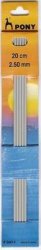 B. Strumpstickor 20cm 2,5mm